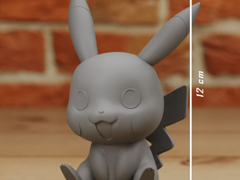 Pikachu 3D Print Model