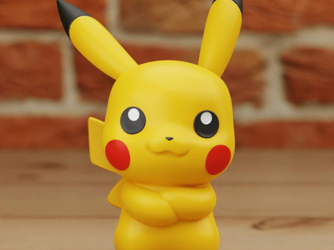 Pikachu 3D Print Model