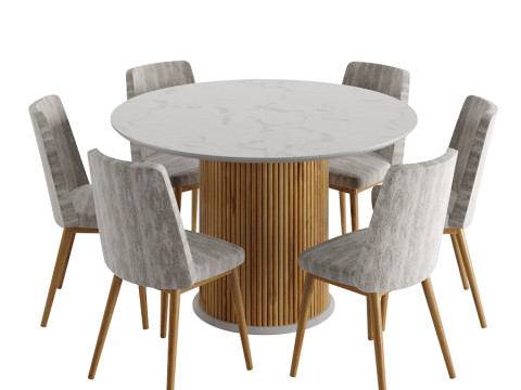 Dining Set 3D 模型