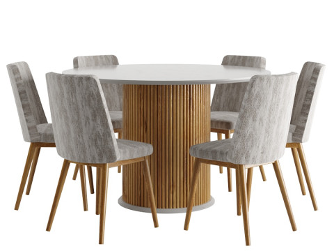 Dining Set Modello 3D