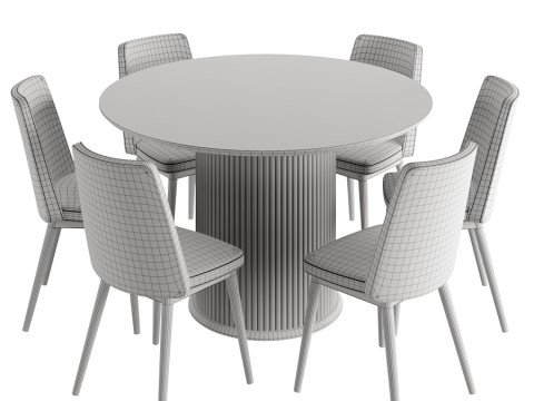 Dining Set Modello 3D
