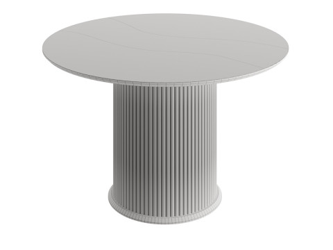 Wooden round dining table Modello 3D