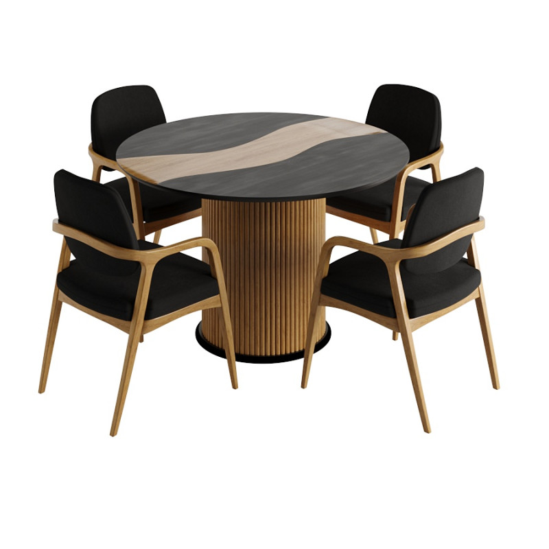 Dining Set Modelo 3D .c4d .max .obj .3ds .fbx .stl .blend 