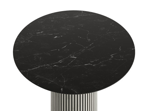 Round wooden dining table 3Dモデル