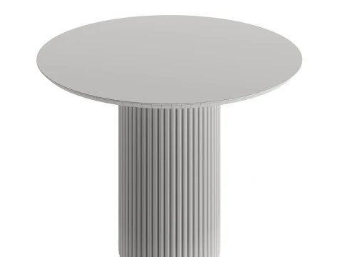 Round wooden dining table 3D Model