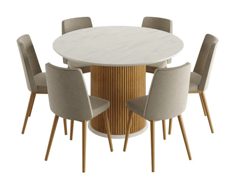 餐桌套装 3D 模型