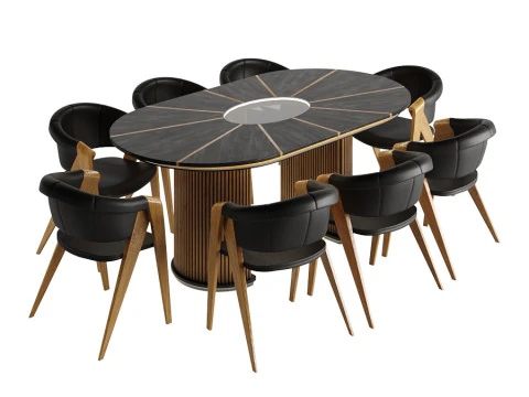 Zestaw do jadalni Model 3D