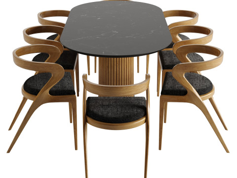 Dining Set Modello 3D