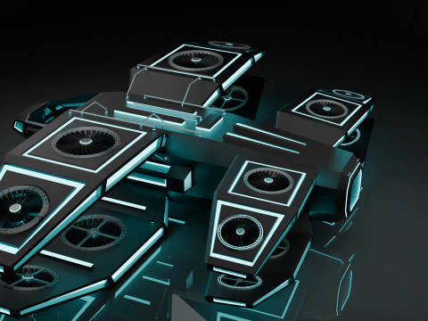 Sci fi Air Craft 3D Model