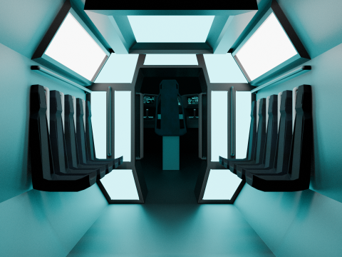 Sci fi Air Craft 3D Model