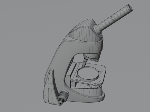 Microscope 3D Model