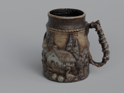 Eastern European mug 3D Model