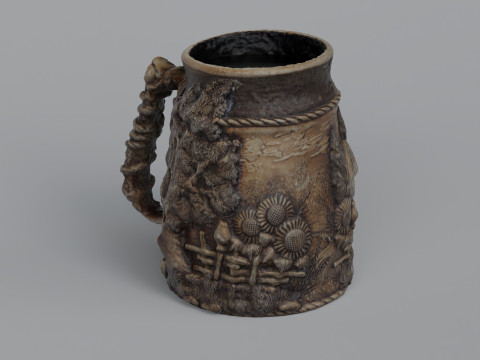 Eastern European mug 3D Model