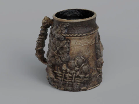 Eastern European mug 3D Model