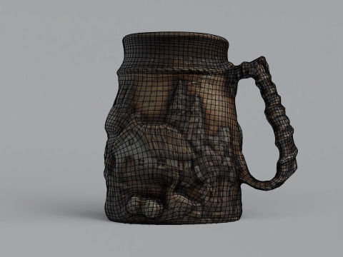 Eastern European mug 3D Model
