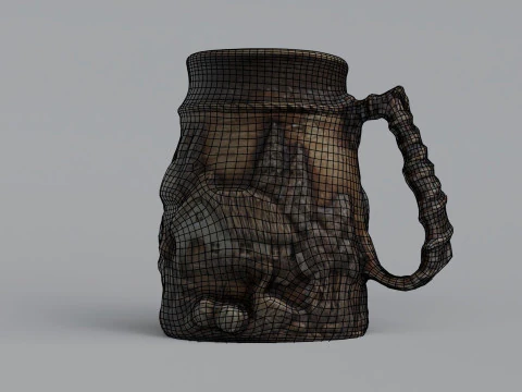 Eastern European mug 3D Model