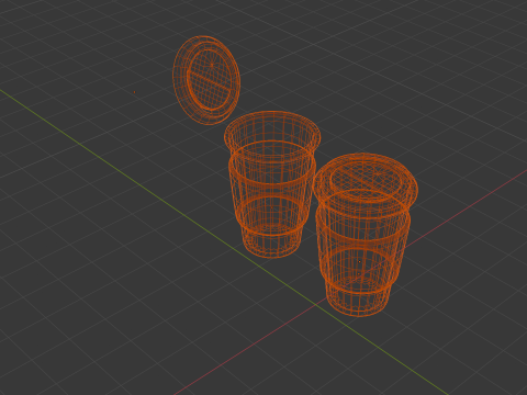 Low-Poly Coffee Cup with Lid - Reusable Eco Mug Low-poly 3D Model
