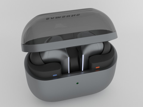 Samsung Galaxy Buds3 Pro Silver 3D 模型