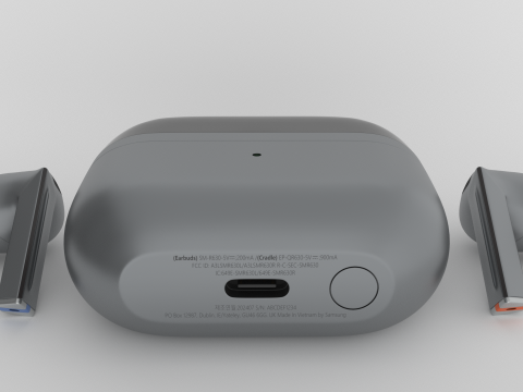 Samsung Galaxy Buds3 Pro Silver 3D 模型