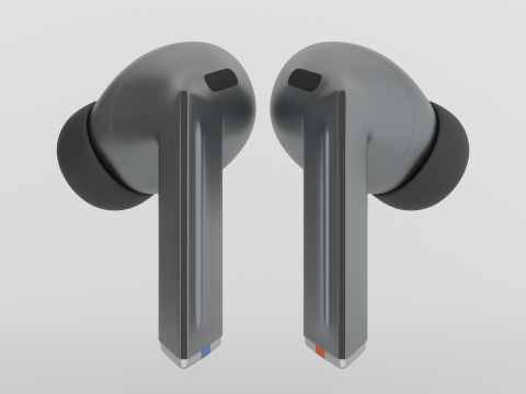 Samsung Galaxy Buds3 Pro Silver 3D 模型