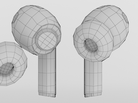 Samsung Galaxy Buds3 Pro Silver 3D 模型