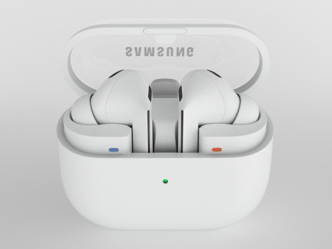 Samsung Galaxy Buds3 Pro White 3D 模型