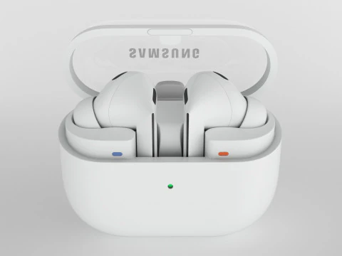 Samsung Galaxy Buds3 Pro w kolorze białym Model 3D