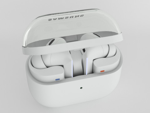 Samsung Galaxy Buds3 Pro White 3D Модель
