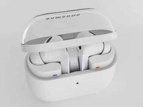 Samsung Galaxy Buds3 Pro White 3D Model