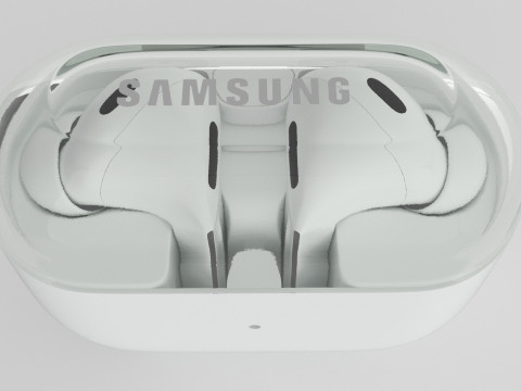 Samsung Galaxy Buds3 Pro White 3D Модель