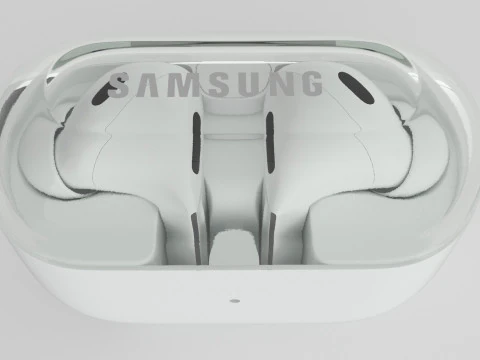 Samsung Galaxy Buds3 Pro White 3D Model