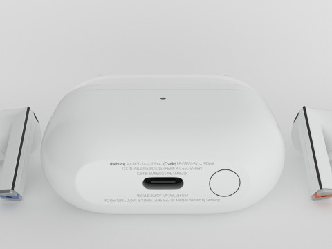 Samsung Galaxy Buds3 Pro White 3D Модель