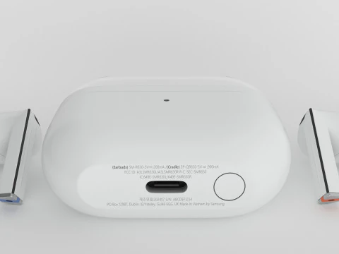 Samsung Galaxy Buds3 Pro White 3D Model