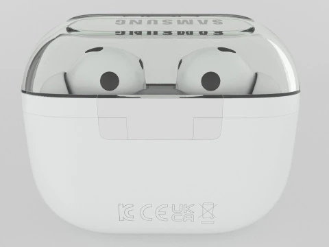 Samsung Galaxy Buds3 Pro White 3D Model