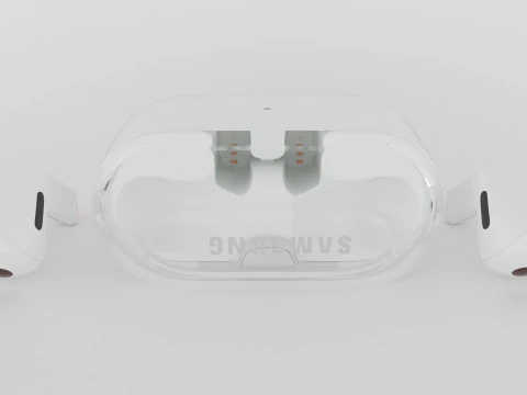 Samsung Galaxy Buds3 Pro White 3D Model