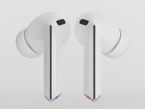 Samsung Galaxy Buds3 Pro White 3D Model
