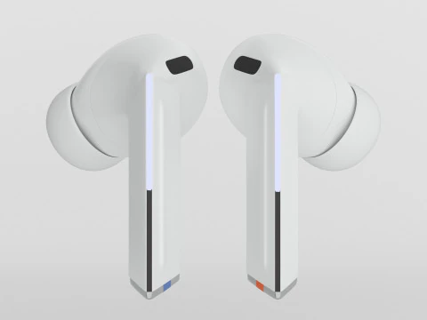 Samsung Galaxy Buds3 Pro White 3D Model