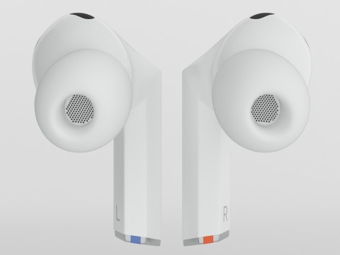 Samsung Galaxy Buds3 Pro White 3D Модель