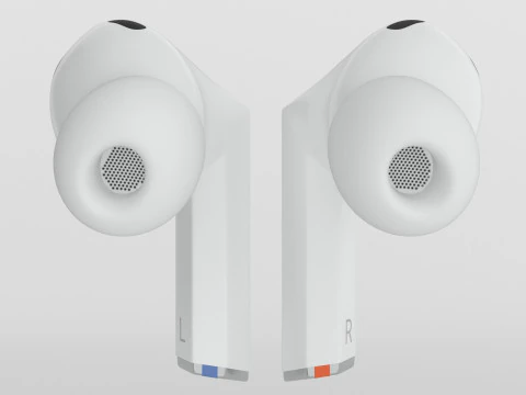 Samsung Galaxy Buds3 Pro White 3D Model