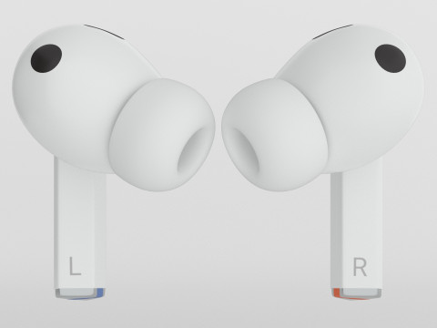 Samsung Galaxy Buds3 Pro White 3D Модель