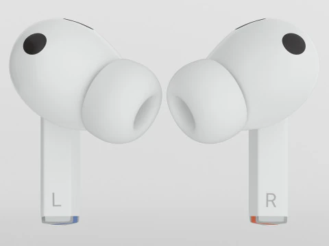 Samsung Galaxy Buds3 Pro White 3D Model
