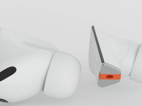 Samsung Galaxy Buds3 Pro White 3D Model