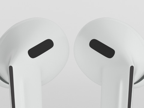 Samsung Galaxy Buds3 Pro White 3D Модель