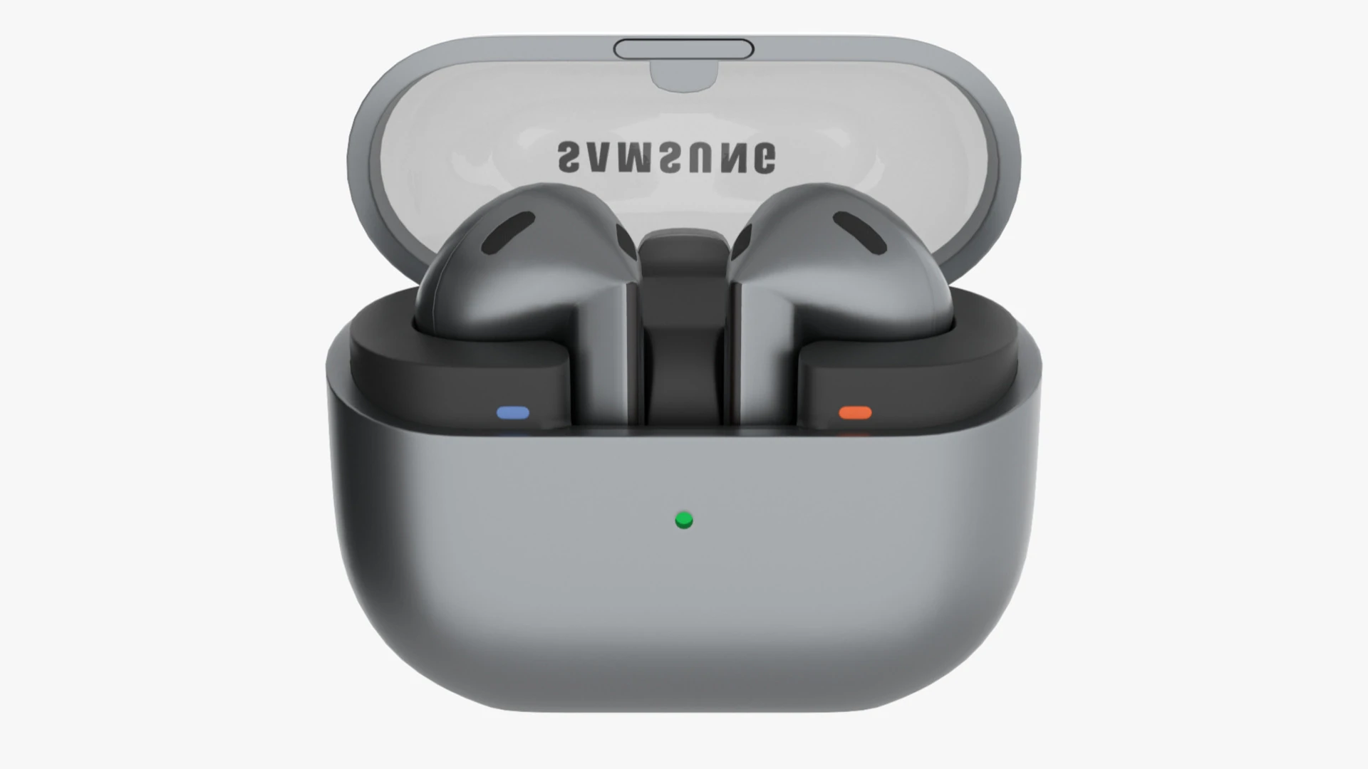 Samsung Galaxy Buds 3 Silver 3D Model .c4d .max .obj .3ds .fbx .stl .blend 