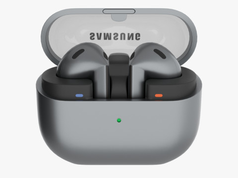 Samsung Galaxy Buds 3 Silver 3D 模型