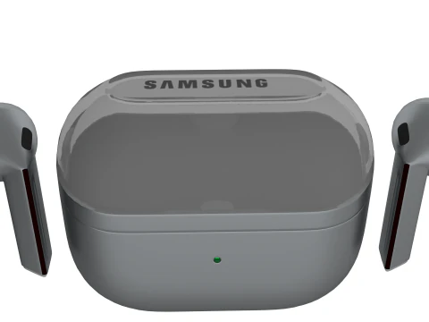 Samsung Galaxy Buds 3 Silver 3D Model