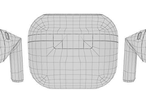 Samsung Galaxy Buds 3 Silver 3D 模型