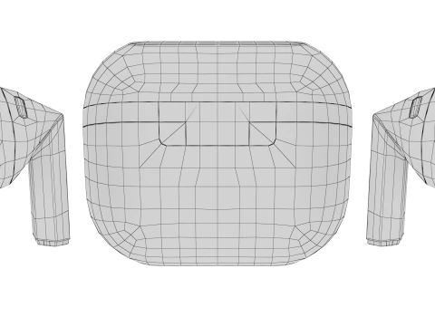 Samsung Galaxy Buds 3 Silver 3D Model