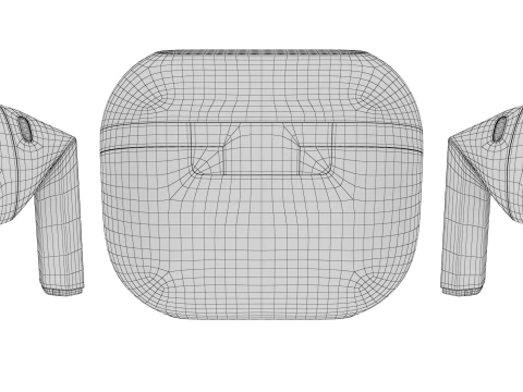 Samsung Galaxy Buds 3 Silver 3D Model