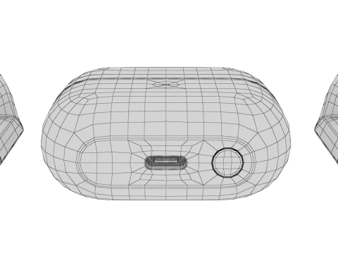 Samsung Galaxy Buds 3 Silver 3D Model